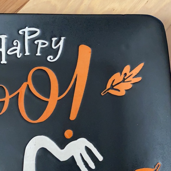 Happy Boo ghost Square Halloween Plate Platter - Picture 4 of 11